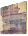 Watercolor Purple Haze I - Modern & Contemporary Print on Natural Pine Wood