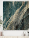 Splash Blue Indigo - Modern & Contemporary Print on Natural Pine Wood