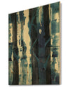 Deep Woods II Indigo - Country Charm Print on Natural Pine Wood