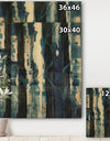 Deep Woods II Indigo - Country Charm Print on Natural Pine Wood