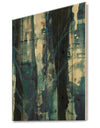 Deep Woods I Indigo - Country Charm Print on Natural Pine Wood