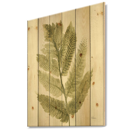 Simple Forest IV - Farmhouse Print on Natural Pine Wood