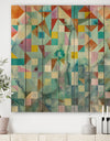 Modern Patchwork - Modern & Contemporary Print on Natural Pine Wood