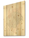 Watercolor Minimal Blush I - Transitional Print on Natural Pine Wood
