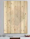 Watercolor Minimal Blush I - Transitional Print on Natural Pine Wood