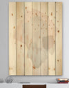 Watercolor Minimal Blush II - Transitional Print on Natural Pine Wood