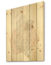 Watercolor Minimal Blush III - Transitional Print on Natural Pine Wood