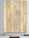 Watercolor Minimal Blush III - Transitional Print on Natural Pine Wood