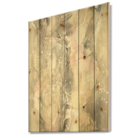 Watercolor Snowflakes II - Modern Farmhouse Print on Natural Pine Wood