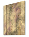 Porch & Den Watercolor Minimal Purple Tones III - Farmhouse Print on Natural Pine Wood