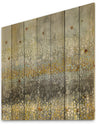 Glam Rain Abstract III - Modern & Contemporary Print on Natural Pine Wood