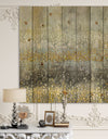 Glam Rain Abstract III - Modern & Contemporary Print on Natural Pine Wood