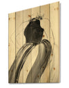 Glam and Fashion Feminine II - Fashion Figures Print on Natural Pine Wood