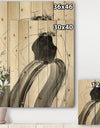 Glam and Fashion Feminine II - Fashion Figures Print on Natural Pine Wood