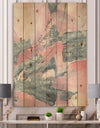 Durty Shabby Pink Blush III - Shabby Chic Print on Natural Pine Wood