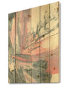 Durty Shabby Pink Blush I - Shabby Chic Print on Natural Pine Wood