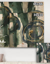 Mettalic Indigo and Gold III - Posh & Luxe Print on Natural Pine Wood