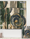 Mettalic Indigo and Gold I - Posh & Luxe Print on Natural Pine Wood