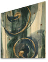 Mettalic Indigo and Gold II - Posh & Luxe Print on Natural Pine Wood