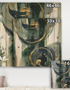 Mettalic Indigo and Gold II - Posh & Luxe Print on Natural Pine Wood
