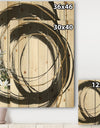 Gold Glamour Circle III - Posh & Luxe Print on Natural Pine Wood