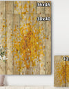 Glam Yellow Explosion Blocks - Modern & Transitional Print on Natural Pine Wood