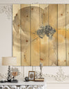 Galm Flower Tones II - Traditional Print on Natural Pine Wood