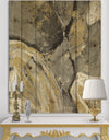 Glam Phoenix Neutral - Modern Glam Print on Natural Pine Wood