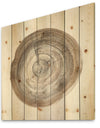 Circle natural elements I - Farmhouse Print on Natural Pine Wood