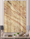 Copper Shabby Dreams - Shabby Chic Print on Natural Pine Wood