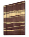 Shabby Watercolor on Purple III - Shabby Chic Print on Natural Pine Wood