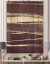 Shabby Watercolor on Purple III - Shabby Chic Print on Natural Pine Wood
