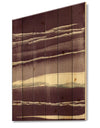 Shabby Watercolor on Purple IV - Shabby Chic Print on Natural Pine Wood