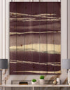Shabby Watercolor on Purple IV - Shabby Chic Print on Natural Pine Wood