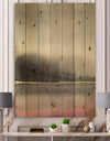 Pink Shabby Storm I - Shabby Chic Print on Natural Pine Wood