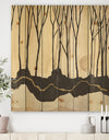 Geometric Forest - Farmhouse Print on Natural Pine Wood