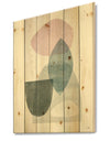 Distressed Dream I - Modern & Transitional Print on Natural Pine Wood