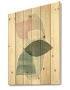 Distressed Dream II - Modern & Transitional Print on Natural Pine Wood