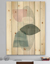 Distressed Dream II - Modern & Transitional Print on Natural Pine Wood