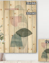 Distressed Dream II - Modern & Transitional Print on Natural Pine Wood