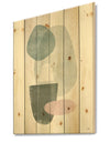 Distressed Dream IV - Modern & Transitional Print on Natural Pine Wood