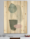 Distressed Dream IV - Modern & Transitional Print on Natural Pine Wood