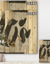 Glam Collage I - Modern & Contemporary Print on Natural Pine Wood
