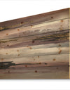 Purple Glam Storm II - Glam & Shabby Chic Print on Natural Pine Wood