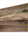 Purple Glam Storm III - Glam & Shabby Chic Print on Natural Pine Wood