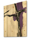 Glam Cerulean I - Transitional Print on Natural Pine Wood