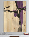 Glam Cerulean I - Transitional Print on Natural Pine Wood