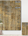 Geometric Cream Block I - Modern Glam Print on Natural Pine Wood