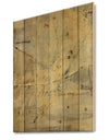 Geometric Cream Block III - Modern Glam Print on Natural Pine Wood