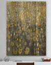 Rain Abstract V - Modern Glam Print on Natural Pine Wood